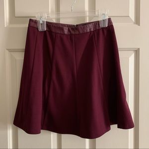 The Limited a line maroon skirt